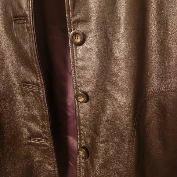 Beautiful Brown Leather Jacket - Picture 5 of 5